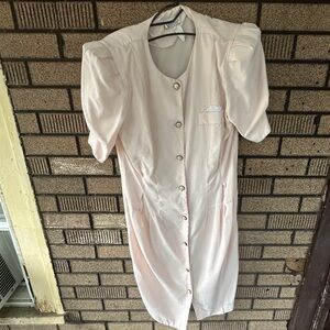 Just Maggie Vintage Pink Button Down Dress Women’s Size 13/14